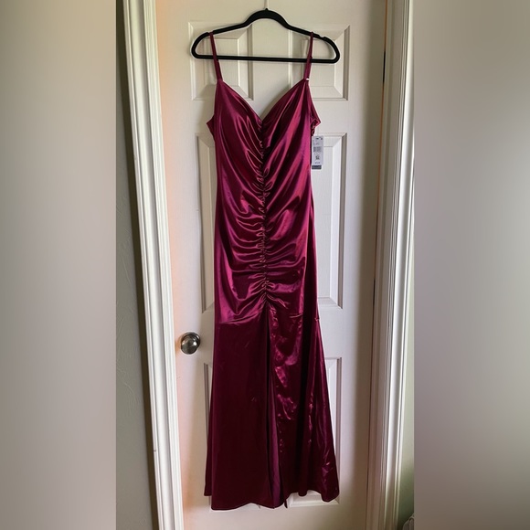 Macy's | Dresses | Macys P Glam Merlot Burgundy Dress 3 | Poshmark
